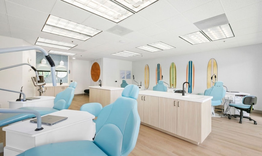 Exam room with dental chairs